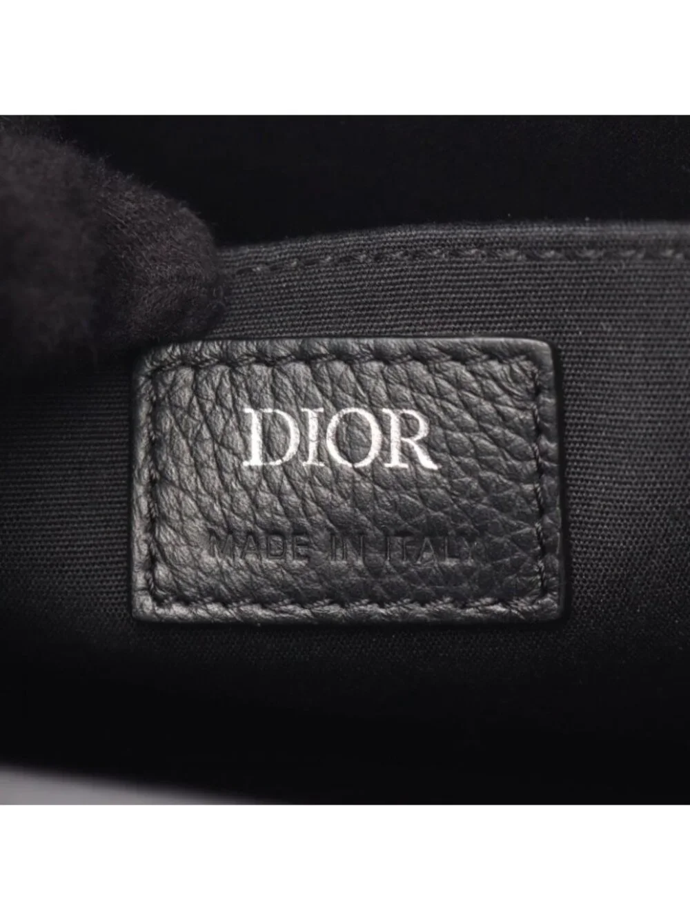 Dior Handbag Safari North South Oblique 2-Way Black Canvas Leather Tote